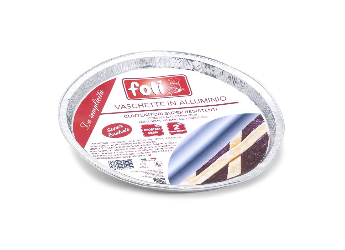 FOLICONTENITORE ALL CROSTATA MEDIA 2PEZZI