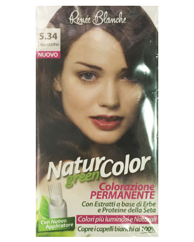 Renee Blanche - Natur Green Color - tintura per capelli N. 5.34 cappuccino
