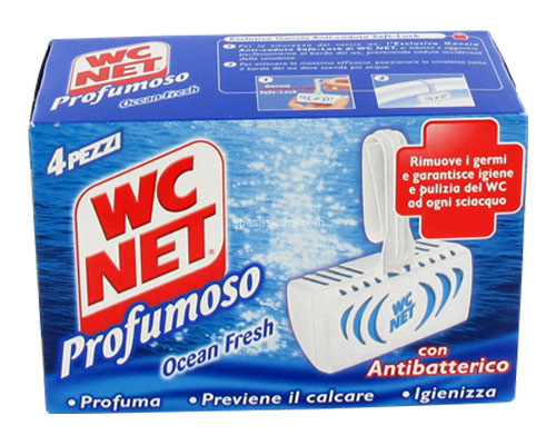 WC NET TAVOLETTA SOLIDA 4PEZZI OCEAN FRESH