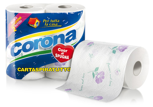 CORONA - Asciugatutto Cuor Di Spugna 2 Rotoloni