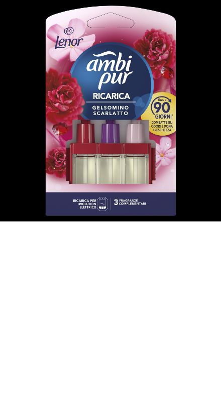 AMBI PUR - 3Volution - Ricarica Diffusore Elettrico Gelsomino Scarlatto 20 Ml