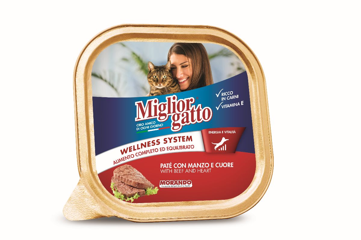 Migliorgatto Vaschette 100Gr Manzo/Cuore