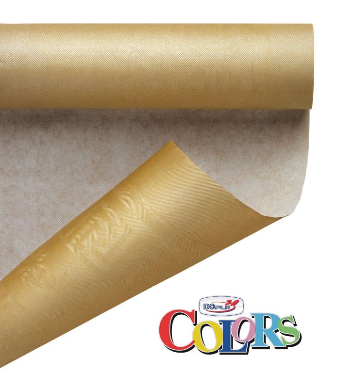 DOPLA TOVAGLIA ROTOLO 120X700CM ORO