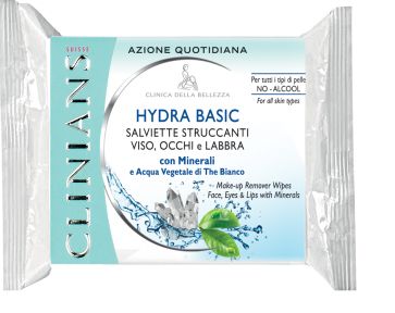 CLINIANS SALVIETTE STRUCCANTI HYDRABASIC 25PEZZI