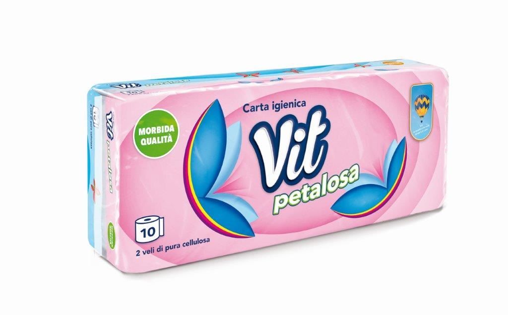 VIT - Petalosa - 10 Rotoli Di Carta Igienica