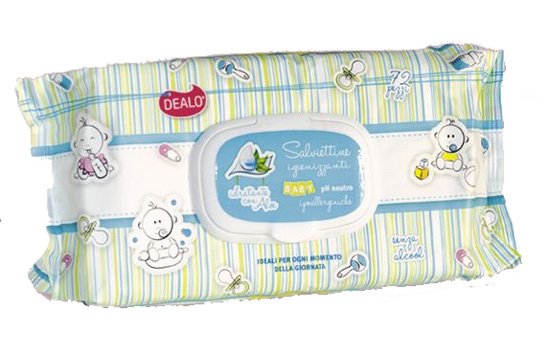 DEALO SALVIETTE 72PEZZI BABY POP UP IGIENIZZANTI
