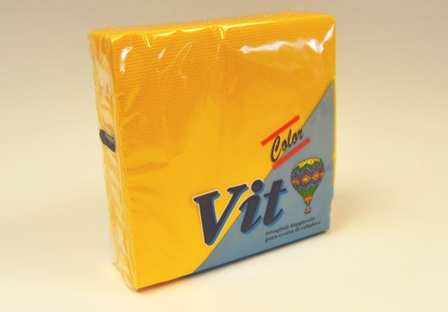 VIT TOVAGLIOLI 33X33 25PEZZI GIALLI