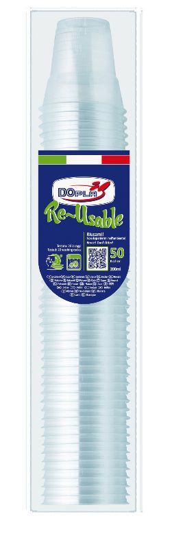 DOPLA BICCHIERI DIAMANTE 200CCX50