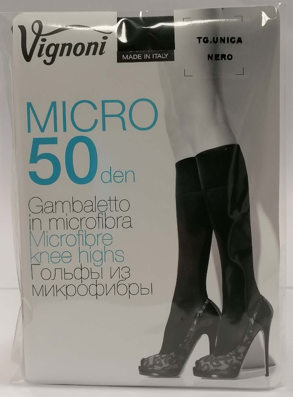 VIGNONI GAMBALETTO MICROFIB 50DEN NERO