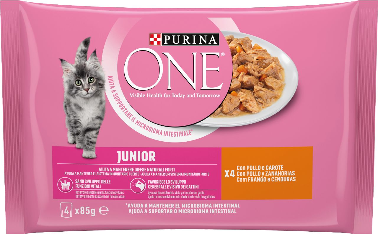 Purina One Gatto 4X85Gr Junior Pollo