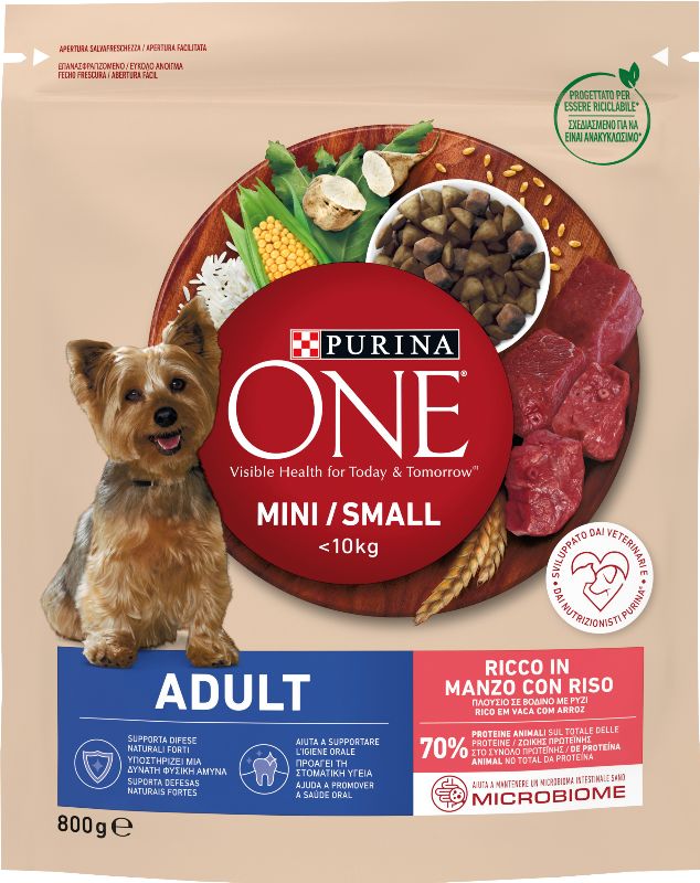 Purina One My Dog 800Gr Adulto Manz/Riso
