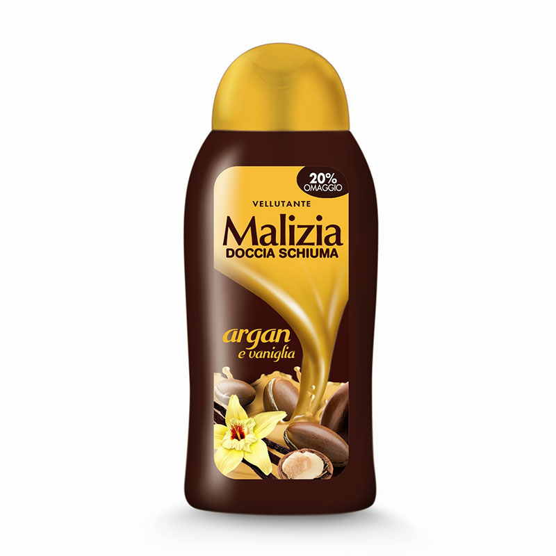 MALIZIA - doccia schiuma vellutante argan e vaniglia 300 ml