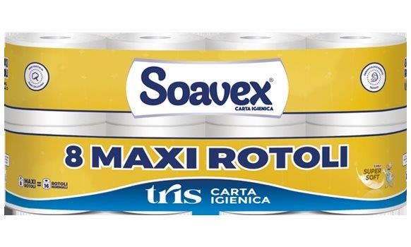 SOAVEX CARTA IGIENICA 8RT 3V MAXI