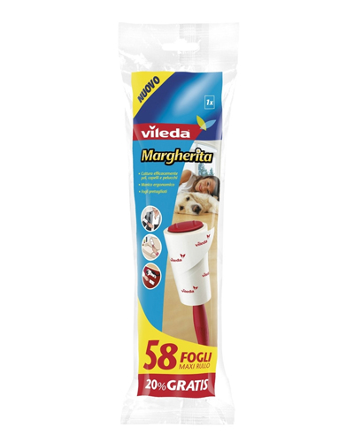 VILEDA - Vet Pro Lint Roller - Spazzola Levapeli Animali 58 Fogli