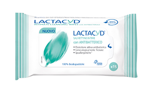 Lactacyd Salviettine Intime Con Antibatterico 15 Pezzi