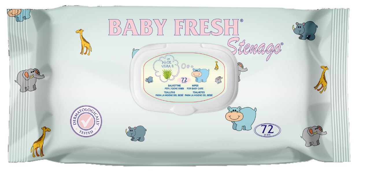 BABY FRESH SALVIETT BABY 72PEZZI TALCO/POP