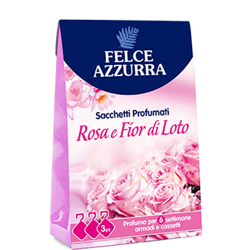 FELCE PROFUMATA BIANCH 3PEZZI ROSA