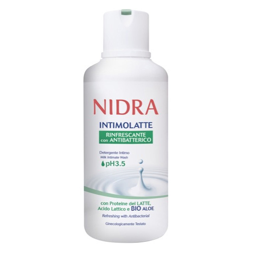 Nidra Intimolatte Rinfrescante Con Antibatterico Detergente Intimo 500 ml