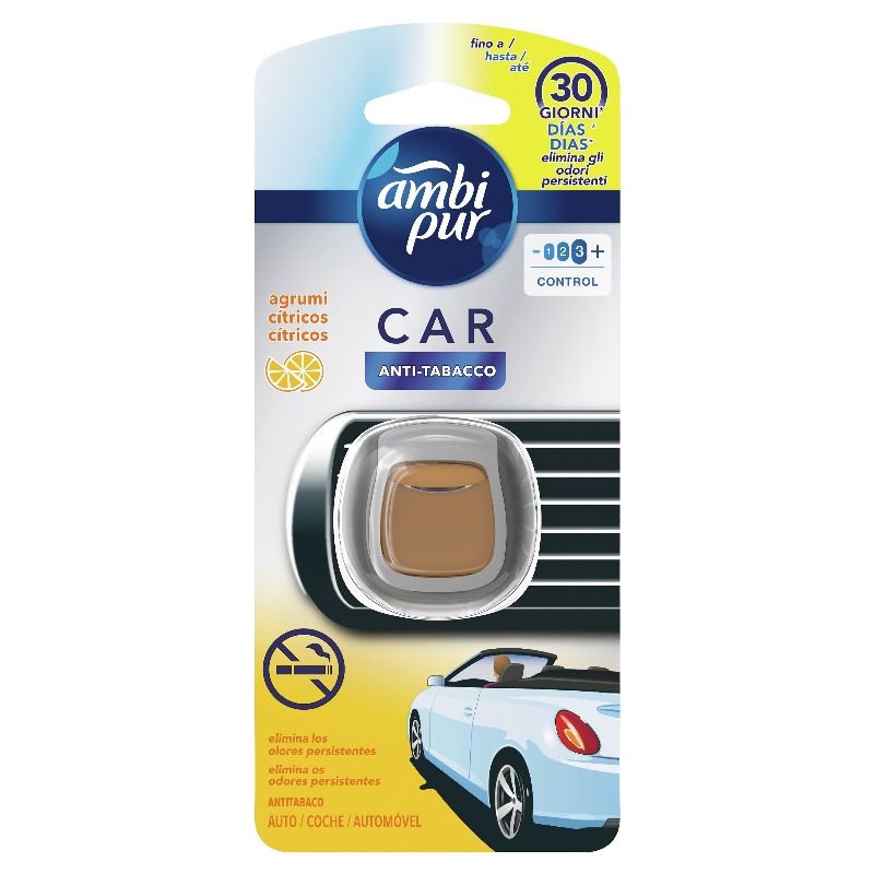 AMBI PUR - Car Antitabacco - Deodorante Con Clip Per Automobili Agli Agrumi