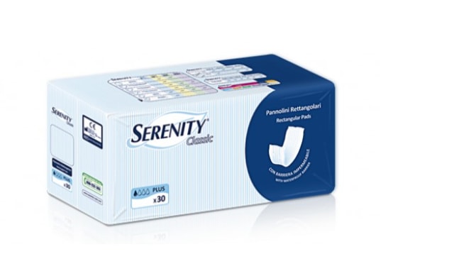 SERENITY PANNOLONE RETTANG C BARR 30PEZZI