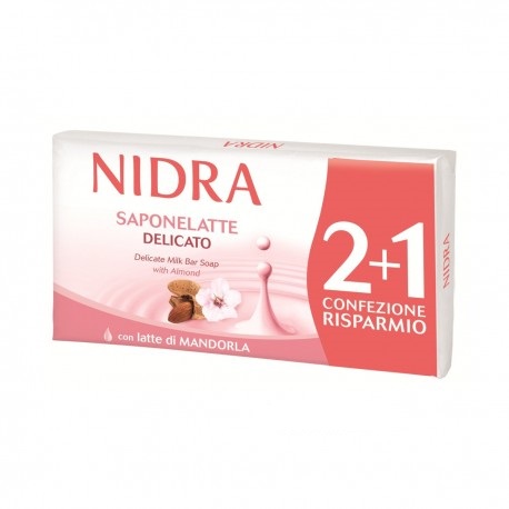 NIDRA - Saponelatte delicato - 3 saponette