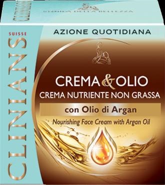 crema & olio - crema nutriente non grassa con olio di argan