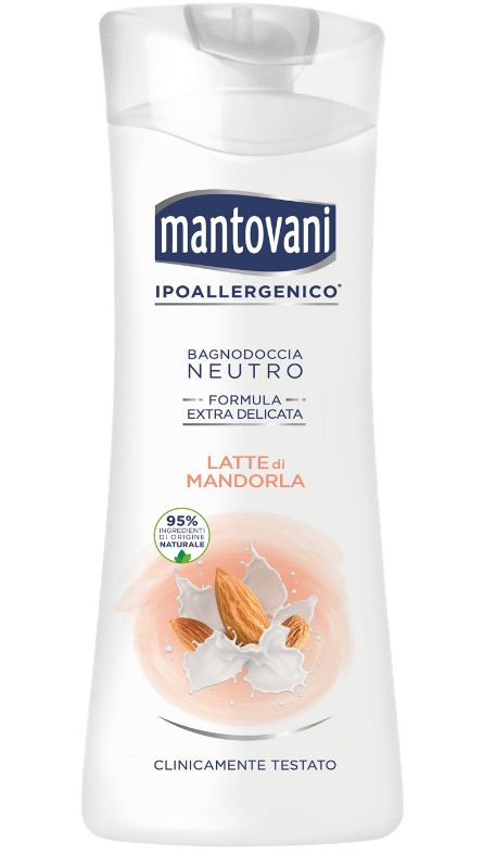 MANTOVANI - Latte di Mandorla - Bagnodoccia Neutro Ipoallergenico 400 ml