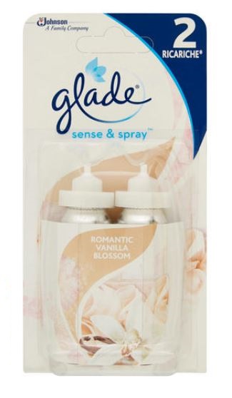 GLADE - Romantic Vanilla Blossom - 2 Ricariche Per Profumatore D'Ambiente