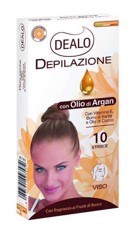 DEALO DEPIL VISO STRISCE X 10 ARGAN