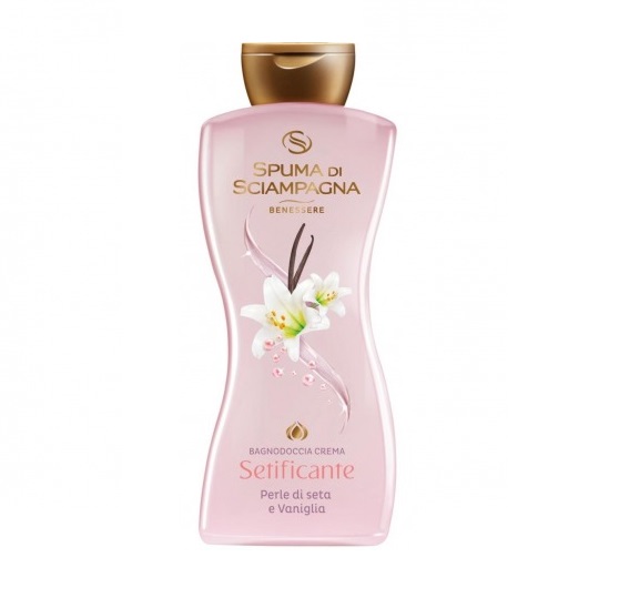 SPUMA DI SCIAMPAGNA - Bagnodoccia crema setificante alle perle di seta e vaniglia 650 Ml