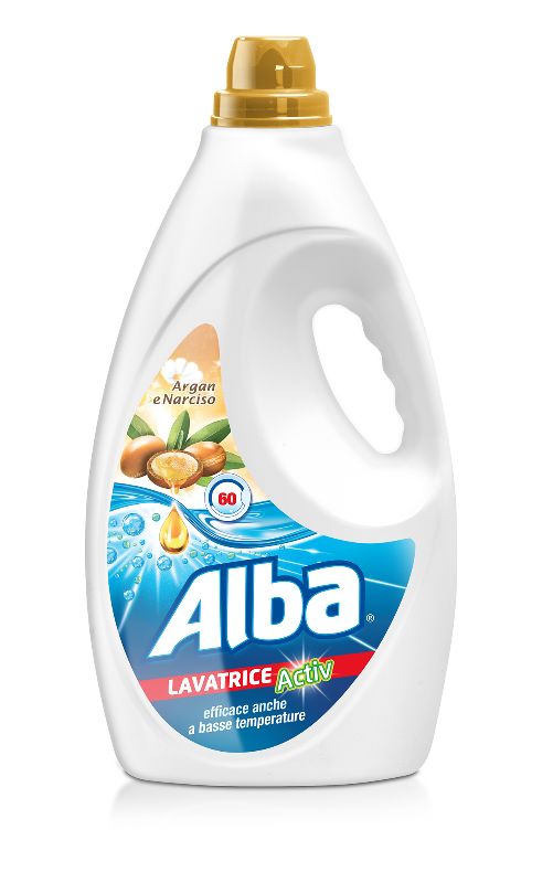 ALBA - Active - Detersivo Liquido Lavatrice 60 Lavaggi - Argan &amp; Narciso 3 L