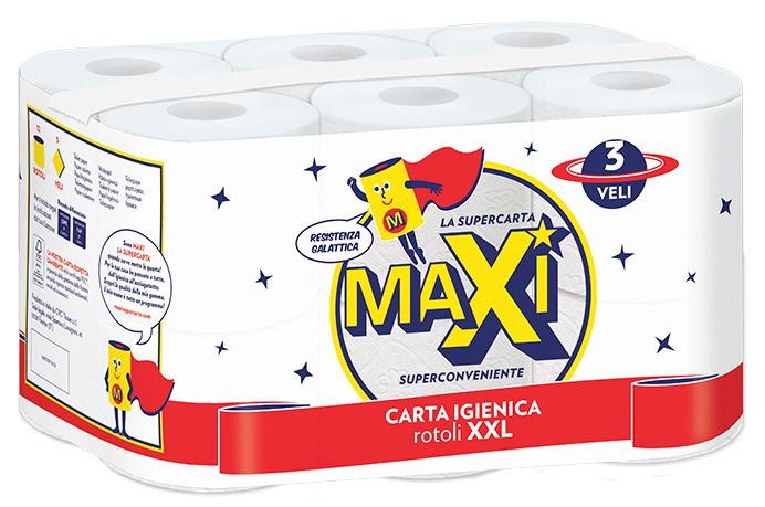 MAXI IGIENICA 12 ROTOLONI 3VELI XXL