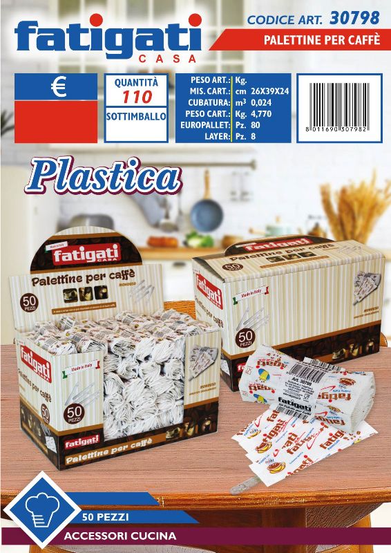 FATIGATI PALETTINE PER CAFFEX50PEZZI