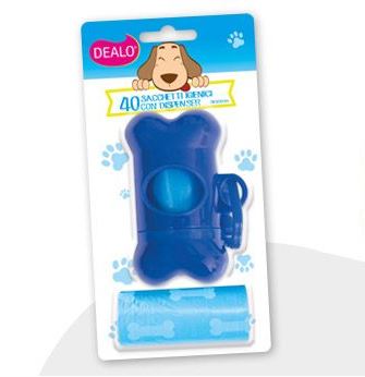 Dealo Dispenser Sacch Igienci 40 Pezzi Cane