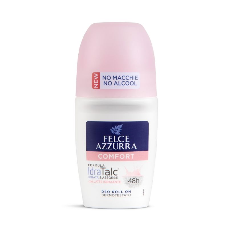 FELCE AZZURRA - Comfort - Deodorante con Latte Idratante Roll On 50 ml