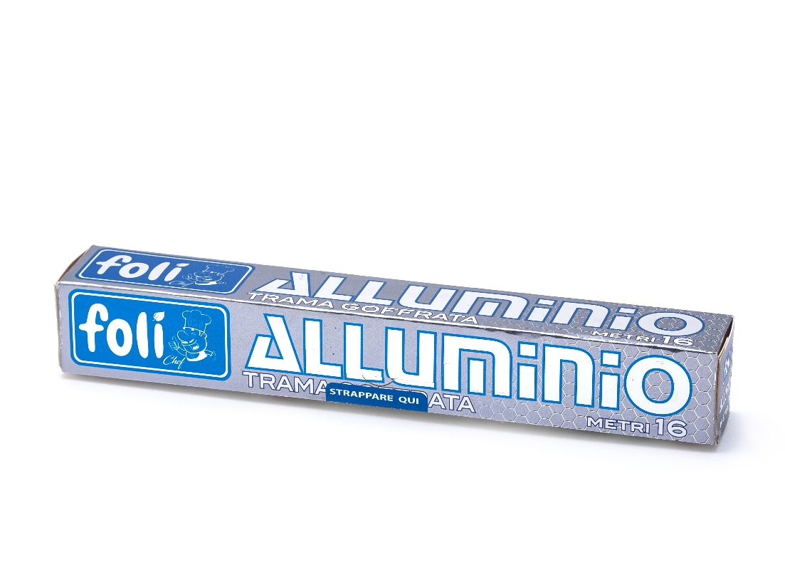 FOLIROLL ALLUMINIO 16MT TRAMA GOFFRATA