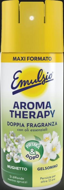 EMULSIO - Aromatherapy Mughetto E Gelsomino - Profumo Ambienti Elimina Odori 350 Ml Spray