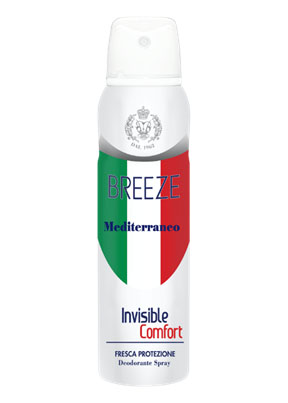 BREEZE - Mediterraneo - Deodorante Spray con bergamotto e ambra 150 ml