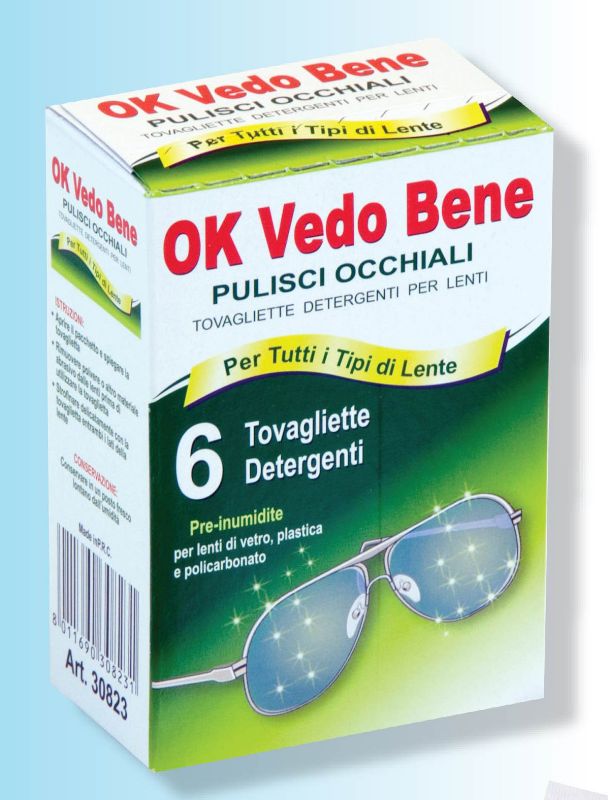 FATIGATI SALVIETTE PULISCI OCCHIALI 6PEZZI