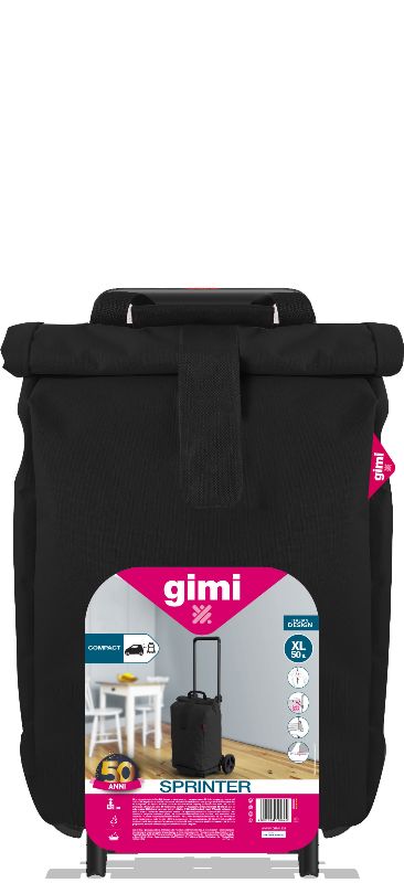 GIMI CARRELLO SPESA SPRINTER NERO