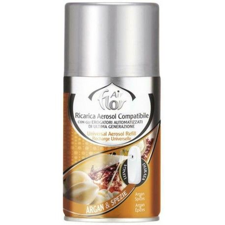 AIR FLOR - Argan E Spezie - Ricarica Per Diffusore D'Essenza Deo Matic 250 Ml