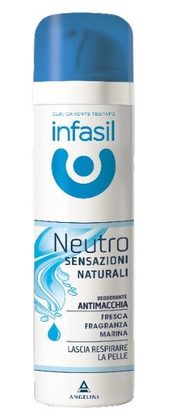 INFASIL - Neutro Sensazioni naturali - Deodorante Spray 150 ml Freschezza marina