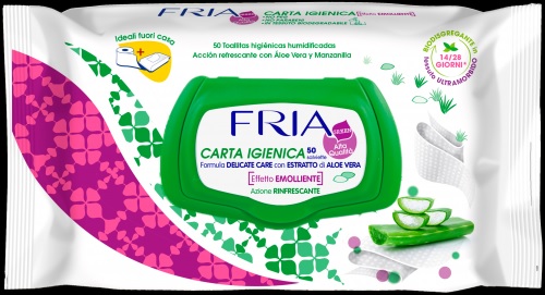 FRIA CARTA IGIENICA UMIDIFICATA 50PEZZI