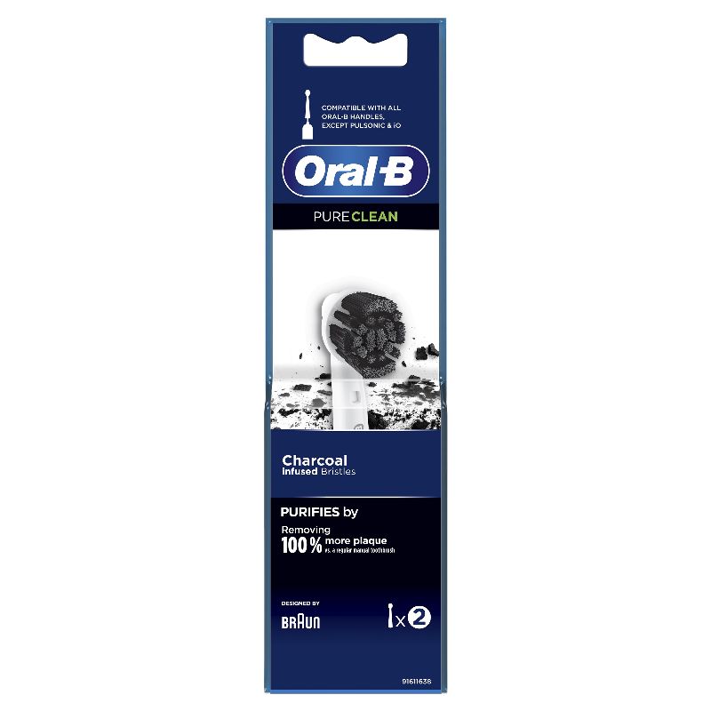 ORAL B SPAZZOLINO ELETTRICO RICARICA 2PEZZI CARBONE