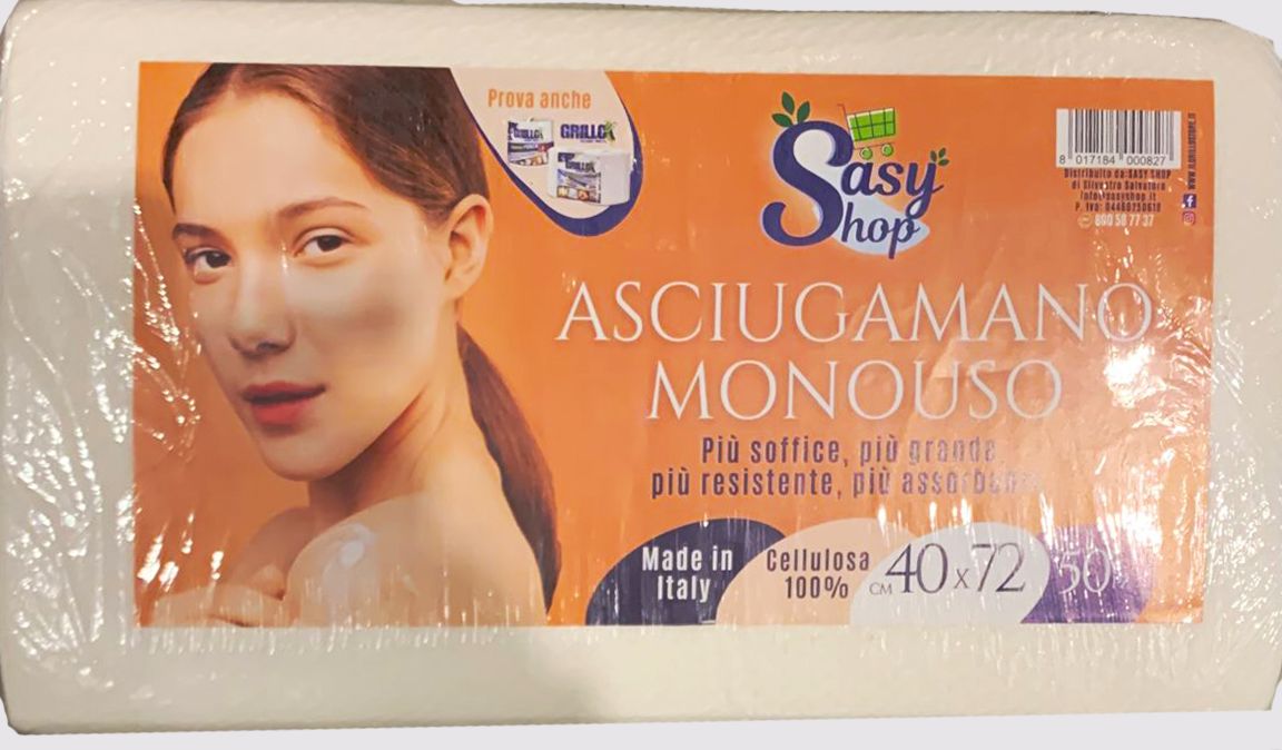 GRILLO ASCIUGAMANO MONOUSO 50PEZZI 40X72
