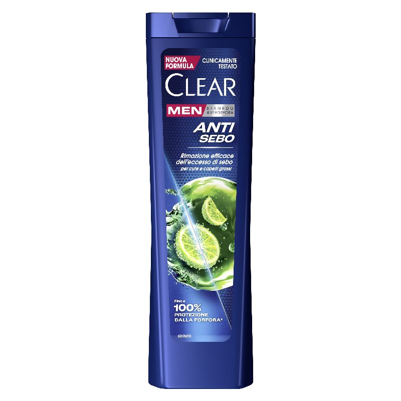 CLEAR - Anti Sebo - Shampoo antiforfora Per Capelli Grassi 225 ml