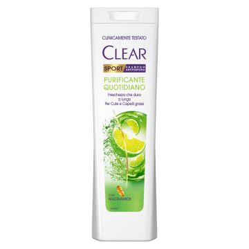 CLEAR SHAMPOO 225ML SPORT PURIFICANTE