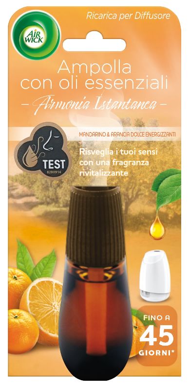 AIR WICK - Mandarino E Arancia Dolce - Ricarica Per Diffusore Per Oli Essenziali