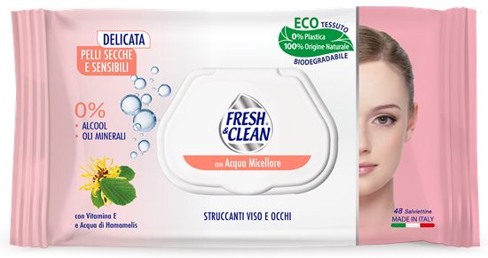 FRESH&amp;CLEAN SALVIETTE STRUCCANTI X48 P SENS