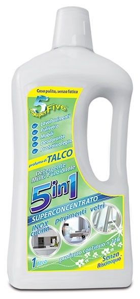 SUPER FIVE 1LT DETERGENTE ENTE 5 IN 1 TALCO